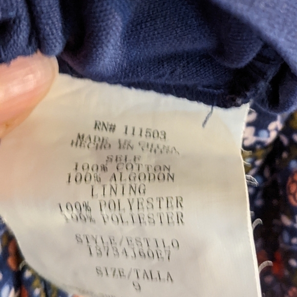 AS U WISH Cap Sleeve Floral Ruffled Dress, Size 9 - Picture 6 of 7